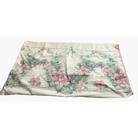 2 Sanderson Floral Standard Pillowcases Pink Lavender Flowers Floral 30" x 19" - Picture 4 of 8